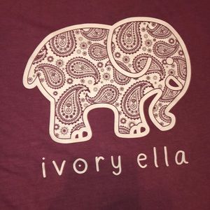 ivory ella long sleeve purple shirt - paisley